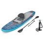Set Bestway SUP Board Oceana con sedile, pagaia e pompa. Stand up paddle board allround blu/grigio.