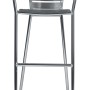 Sedia da giardino t.b.t. in metallo color argento.