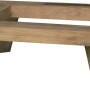 Supporto quadrato in legno per piante, vasi e fioriere.
