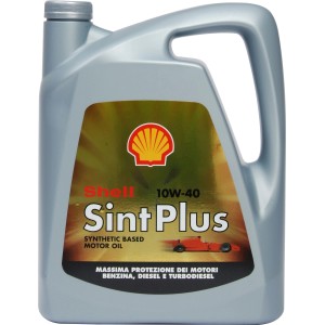 Olio motore Shell Sint Plus 10W-40 per motori benzina, diesel e turbodiesel.