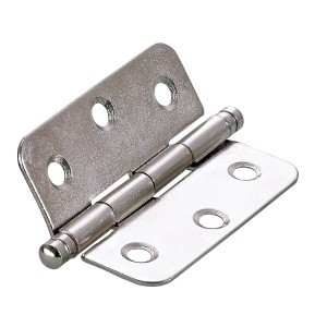 Cerniera decorativa Hettich, 50x40 mm, nichelata, per mobili e porte.