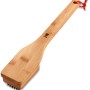 Spazzola per griglia Weber con manico in bambù, 30 cm, per pulire le griglie a carbone.