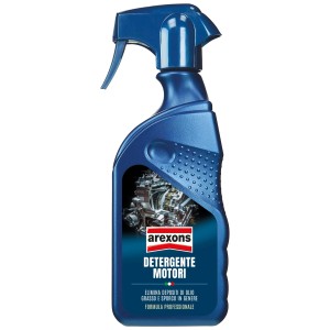 Detergente motore spray blu Arexons per la cura dell'auto.