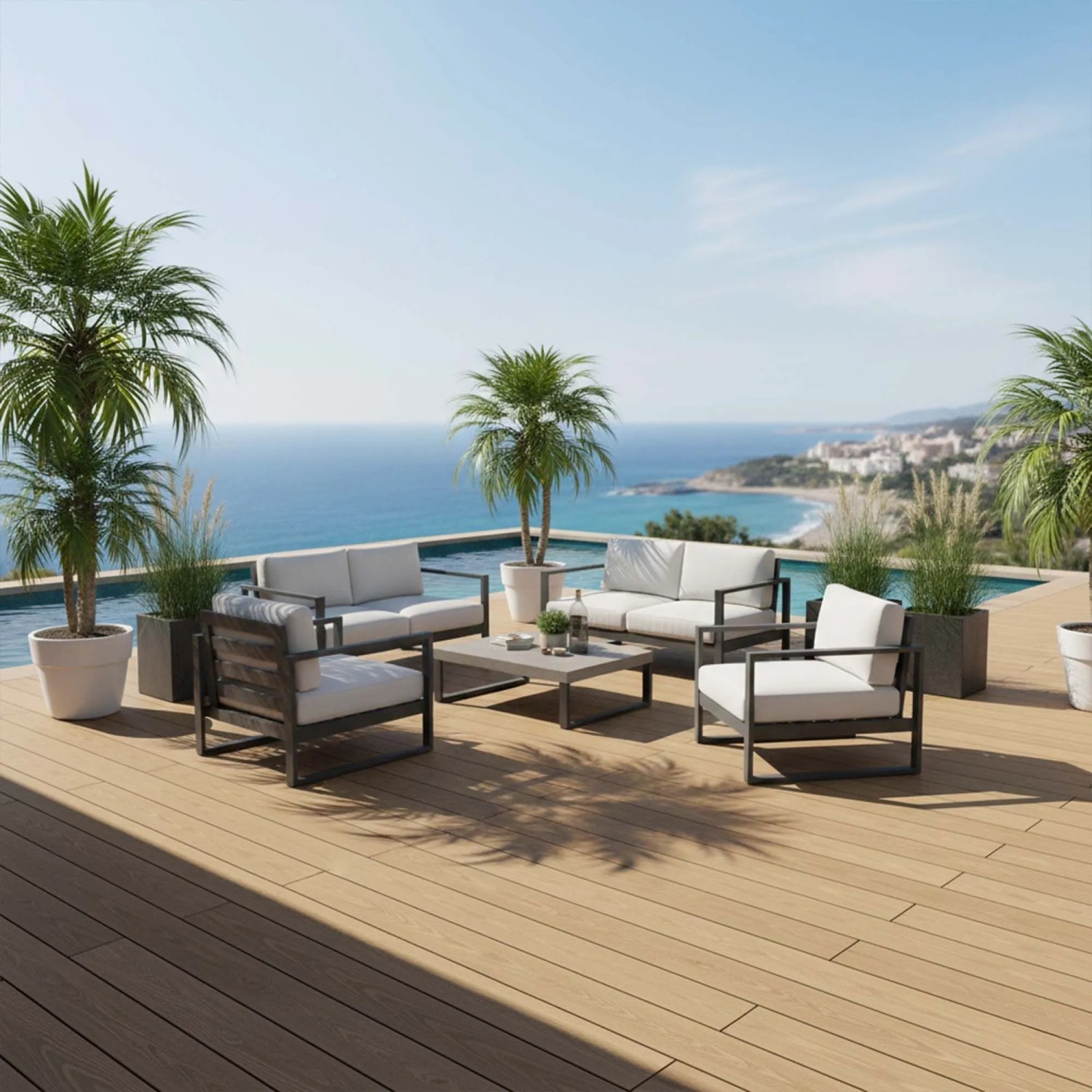 Piastrella da esterno doga WPC WOOD double face miele 161x2000 mm_6