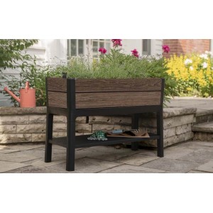 Orto rialzato Keter finitura Walnut 113x48x79,5 cm