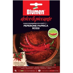 Semi da orto Blumen t.b.t.: Peperoni dolci e piccanti, paprika rossa per la coltivazione di ortaggi.