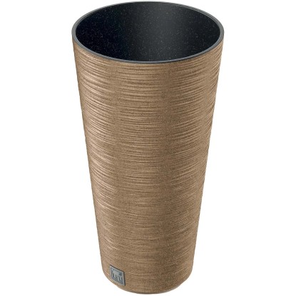 Vaso Furu Eco Wood in plastica 25x48 cm Legno chiaro
