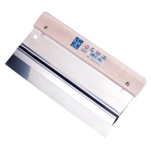 Spatola Biflex LUX, larghezza 270 mm, con manico in legno di faggio e lama in acciaio inox.