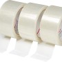 Set di 3 rotoli di nastro adesivo da imballaggio trasparente (66m x 48mm).