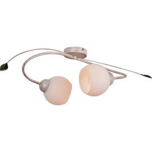 Applique t.b.t. con due luci e foglie decorative.