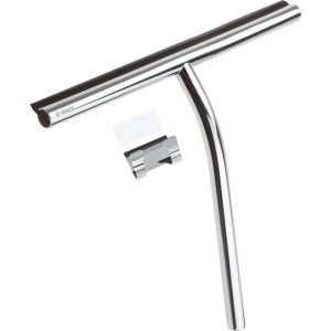 Raschietto acqua acciaio gomma con gancio Idrostile 261 mm cromo