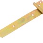 Cerniera a T zincata gialla 250 mm per fissaggi di porte e cancelli.