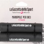 Manopole bici nere La Gazzetta dello Sport per comfort al manubrio.
