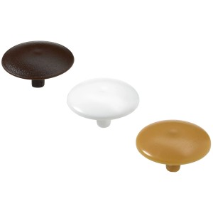 Copri viti Hettich, 6,3 x 50 mm, in bianco, marrone e beige.