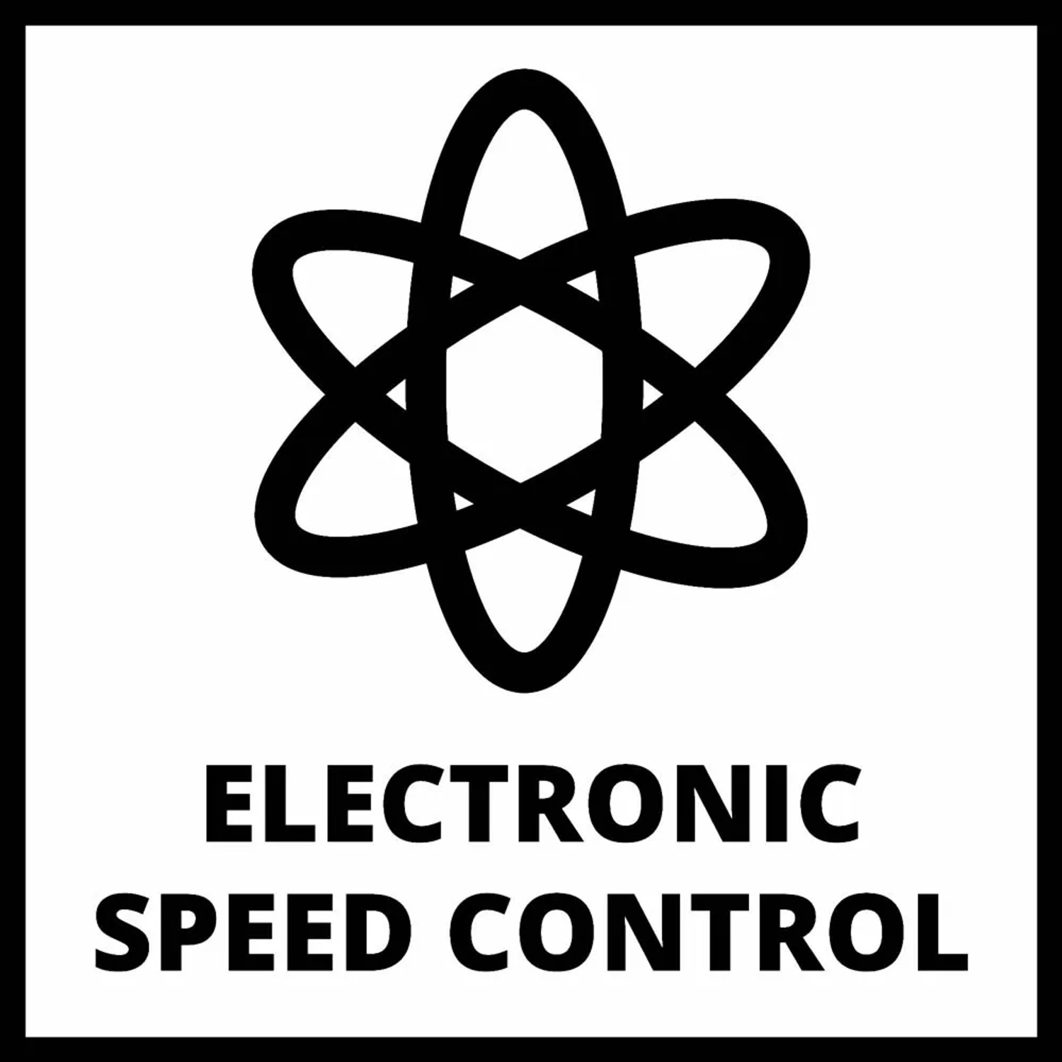 Simbolo per controllo elettronico della velocità su cacciaviti.