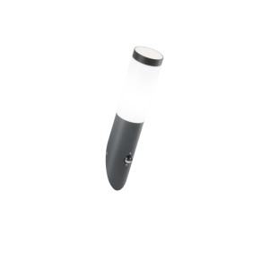 Applique LED da esterno Intec Tokyo in acciaio inox antracite 7,6 x 7,6 cm