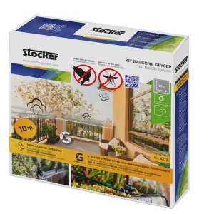Confezione del kit di irrigazione Stocker Balcone Geyser per microirrigazione.