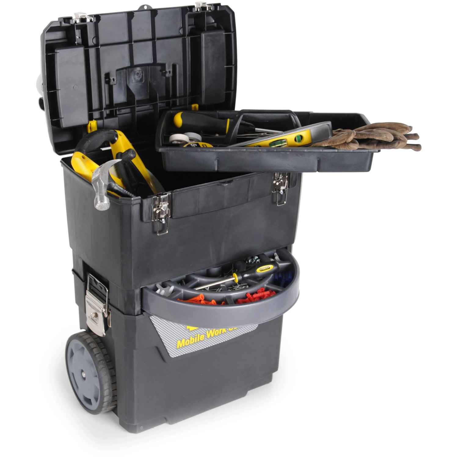 Carrello portautensili Stanley 1-93-968 con utensili e scomparti.
