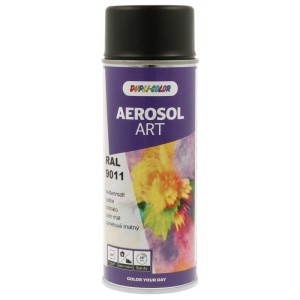 Vernice spray Aerosol Art RAL 9011 nero grafite satinato 400 ml