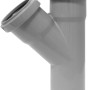 Raccordo semplice Marley HT 87° DN 110/110 per tubi di scarico, grigio.