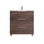 Mobile bagno t.b.t. con tre cassetti e lavabo da appoggio.