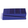 Cunei in plastica blu LUX Classic per l'allineamento durante la posa di piastrelle e la muratura.