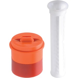 t.b.t. per irrigazione interrata. Filtro e alloggiamento in arancione e rosso.