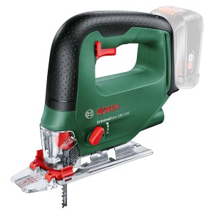 Seghetto alternativo a batteria Bosch UniversalSaw 18V-100 Solo, verde/nero, con batteria. Seghetto alternativo per legno, plastica e metallo.