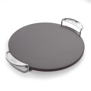 Pietra per pizza smaltata Weber Crafted con manici, 41x40 cm, per grill.