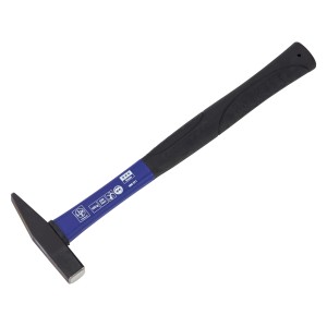 LUX Martello da fabbro Classic, 100 g, con manico in fibra di vetro e testa in acciaio.