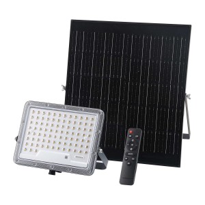 t.b.t. Faretto solare da esterno con pannello e telecomando.