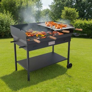 Barbecue a carbone e legna Cruccolini Party BA23 nero