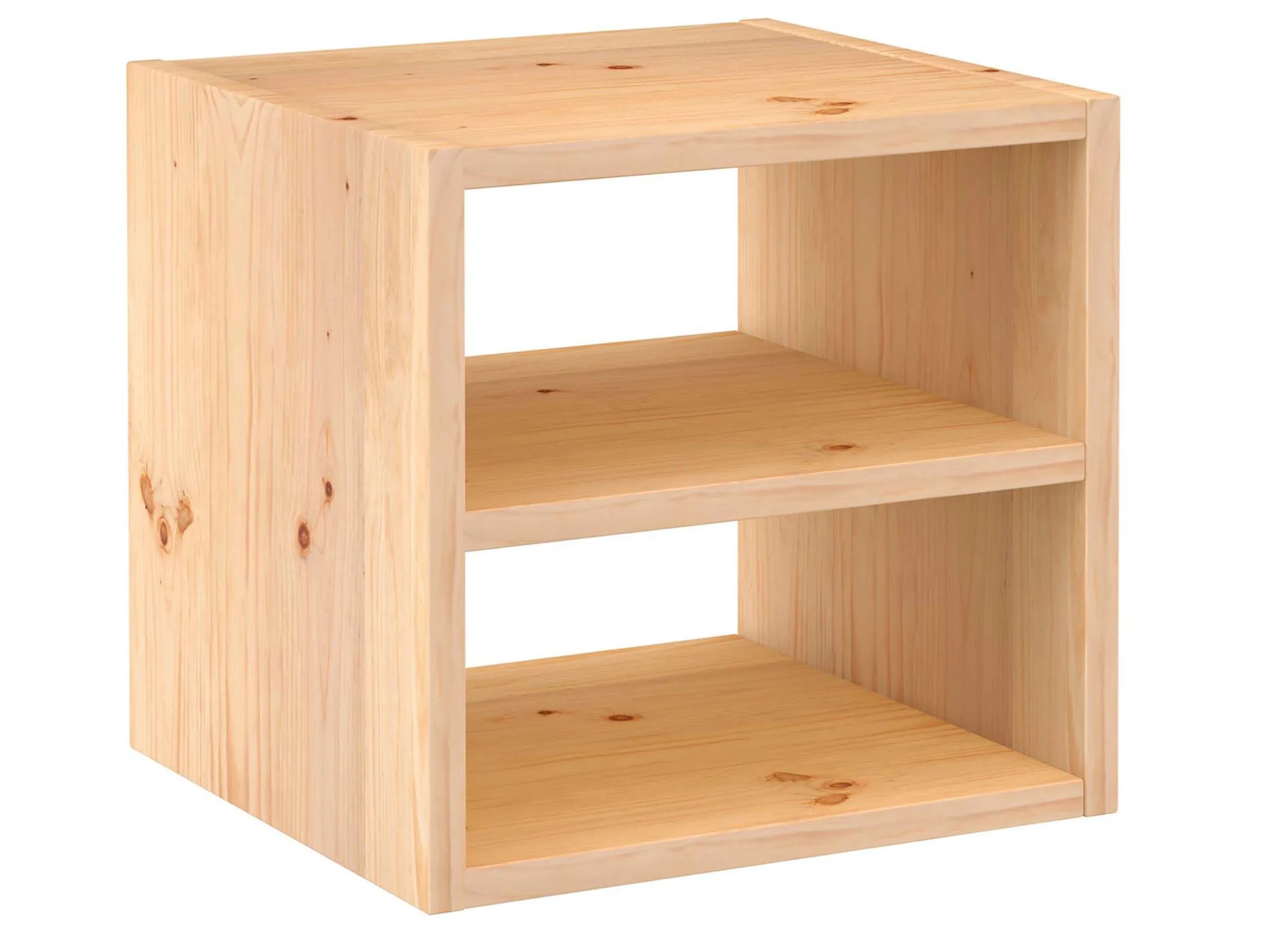 Libreria a scala con contenitore, 4 ripiani aperti e 2 cassetti