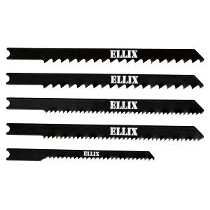 Set di 5 lame per seghetto alternativo con attacco a U per legno.