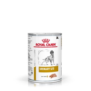 Royal Canin Urinary S/O cibo umido per cani in lattina.