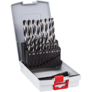 Set Bosch HSS-Spiral trapano ProBox PoinTeQ, 19 pezzi per forare con precisione il metallo.