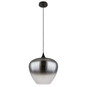 Lampada a sospensione moderna t.b.t. in grigio-argento per interni.