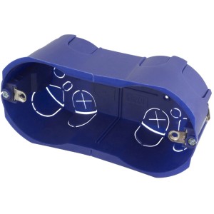 Scatola per cartongesso doppia blu, Scatole per cartongesso.