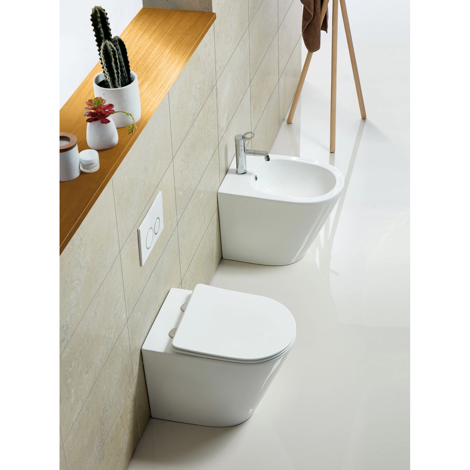 WC vaso Brenta rimless filo muro bianco_4
