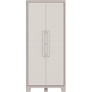 Armadio in plastica KIS Gulliver, beige sabbia, con 4 ripiani, 80x44x182 cm.