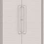 Armadio in plastica KIS Gulliver, beige sabbia, con 4 ripiani, 80x44x182 cm.