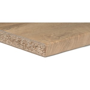 Piano tavolo effetto legno per cucine Top Cucina, dettaglio del bordo.