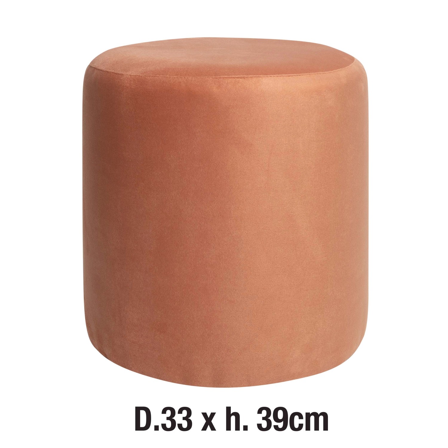 Pouf contenitore Domino rosa 33x33x39 cm