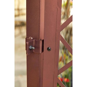 Palo per traliccio in metallo 1,83 m marrone