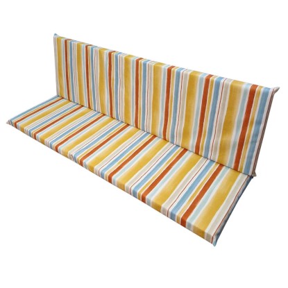 Cuscino dondolo 4 posti riga arancio
