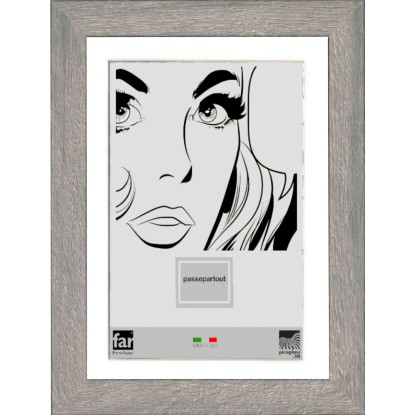 Portafoto da tavolo Boyd con passepartout Grigio 13x18 cm