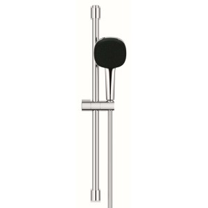 Set soffione doccia con asta, cromato, per la doccia.