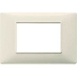 Placca t.b.t. color crema per interruttori e prese.