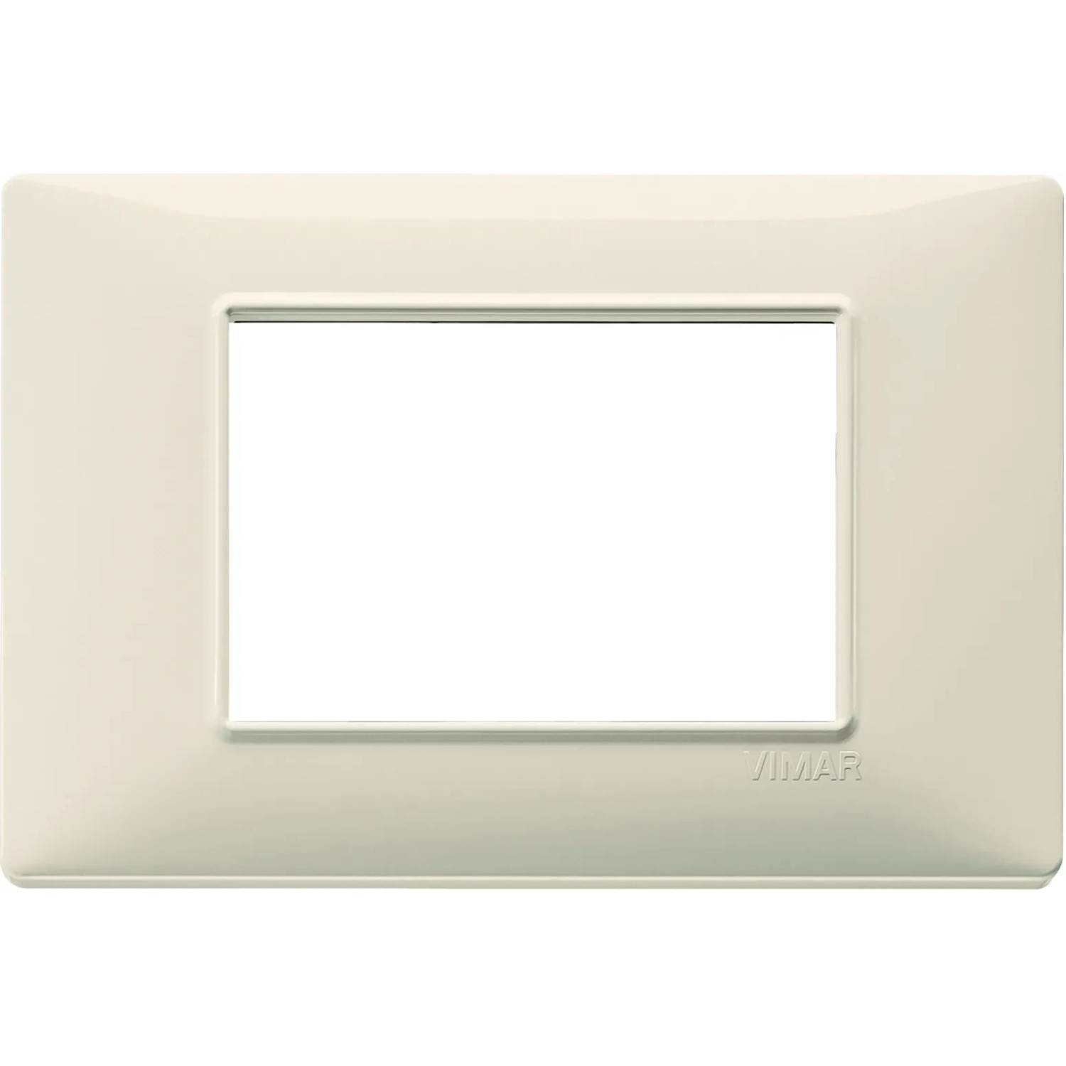 Placca 3 Moduli Vimar Plana Beige-image