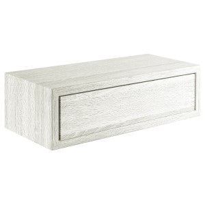 Mensola a muro in legno chiaro con cassetto per Ripiani in legno.